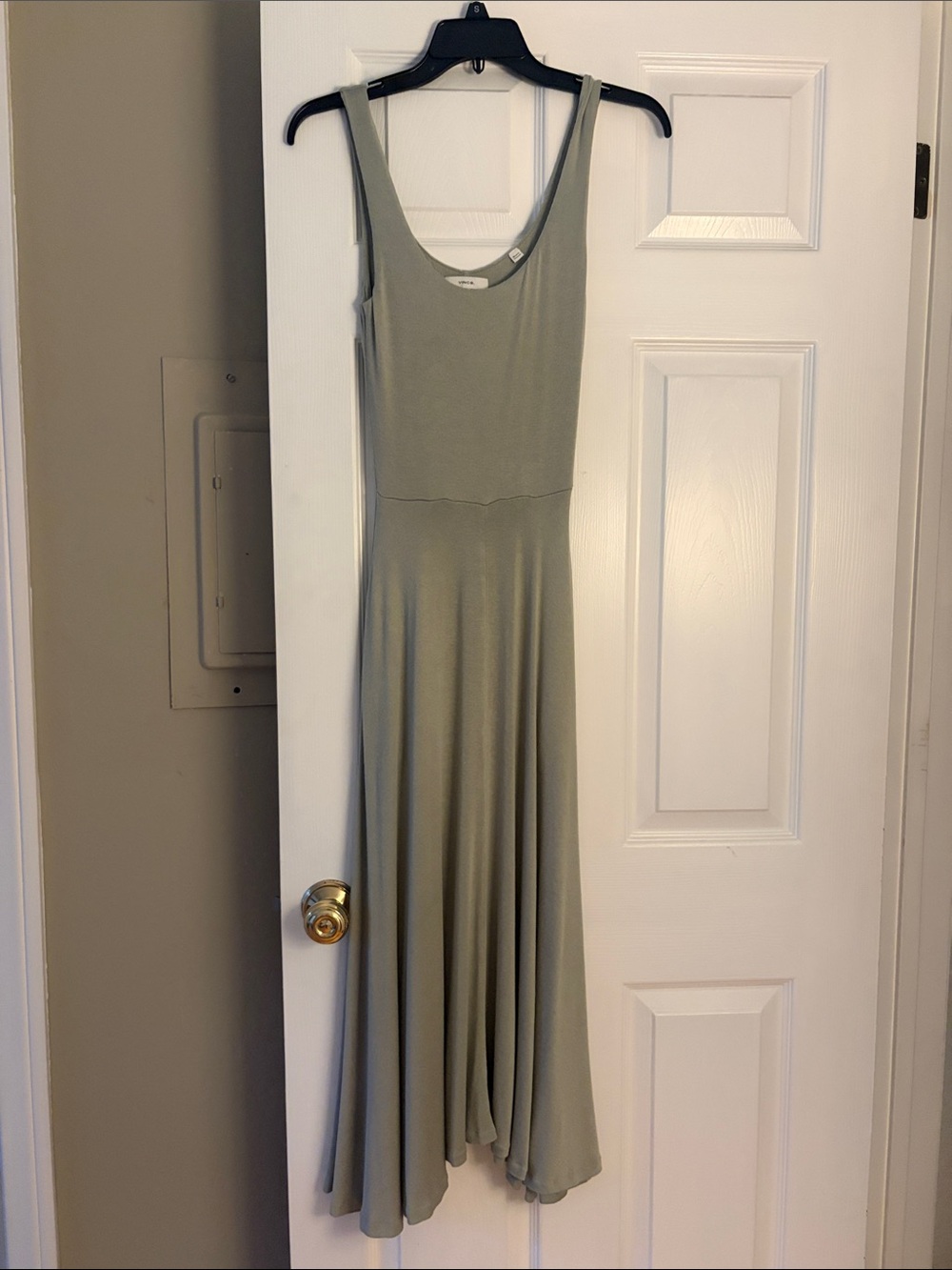 Vince Sleeveless  Sage Green Maxi Dress